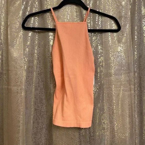 Intimately Free People Mmkay Seamless Tank in Mango XS/S, NWT - Picture 4 of 5